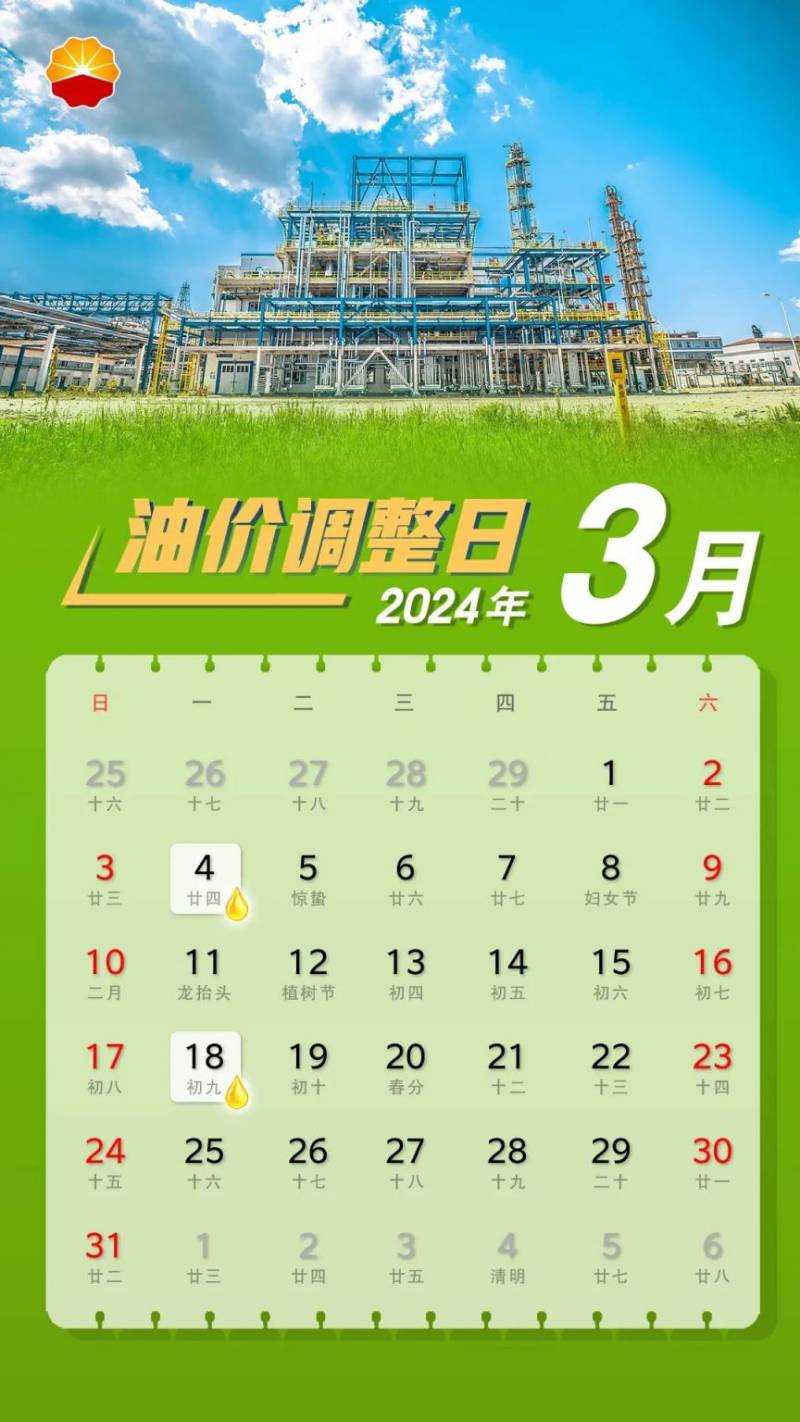 2025年全国油价调整日历时间表及价格（5）