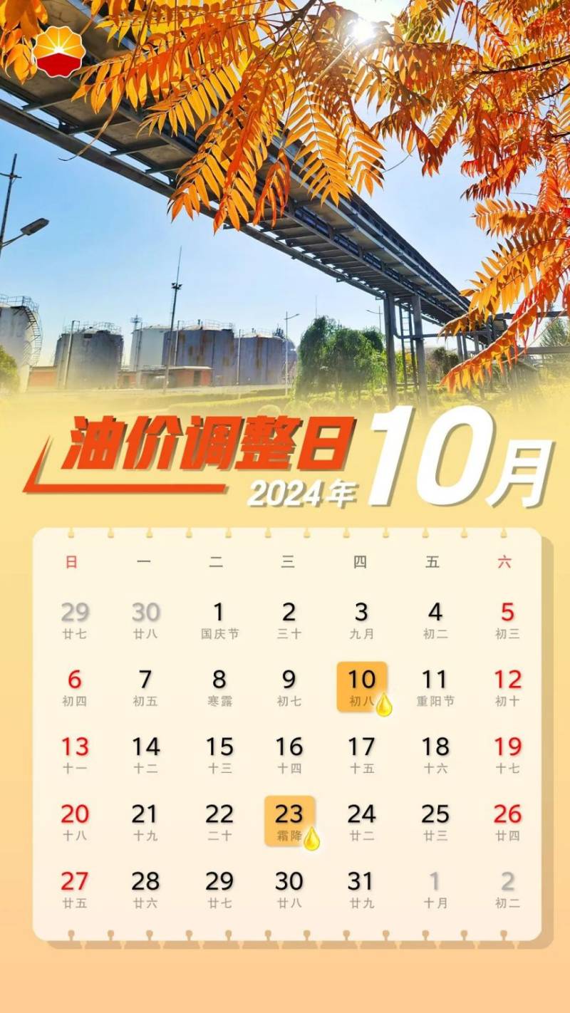 2025年全国油价调整日历时间表及价格（12）