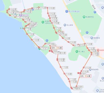 2025年南通迎新春十公里半马精英测试赛比赛线路(2) 2025年南通迎新春十公里半马精英测试赛比赛线路(2)