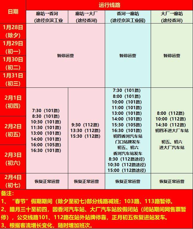 2025廊坊至保定发车时间调整(1月22日起) 2025廊坊至保定发车时间调整(1月22日起)