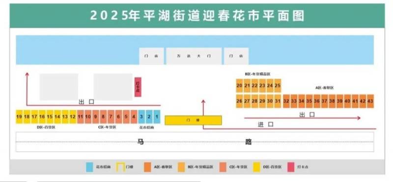 2025龙岗区平湖街道迎春花市时间+地点+线路图