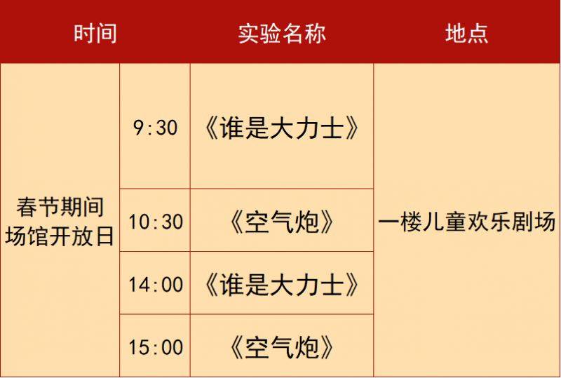 2025江西省科技馆春节假期科学活动汇总（时间+地点+内容）（4）