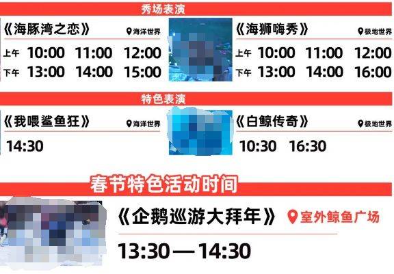 2025大连圣亚海洋世界春节开放时间（4）