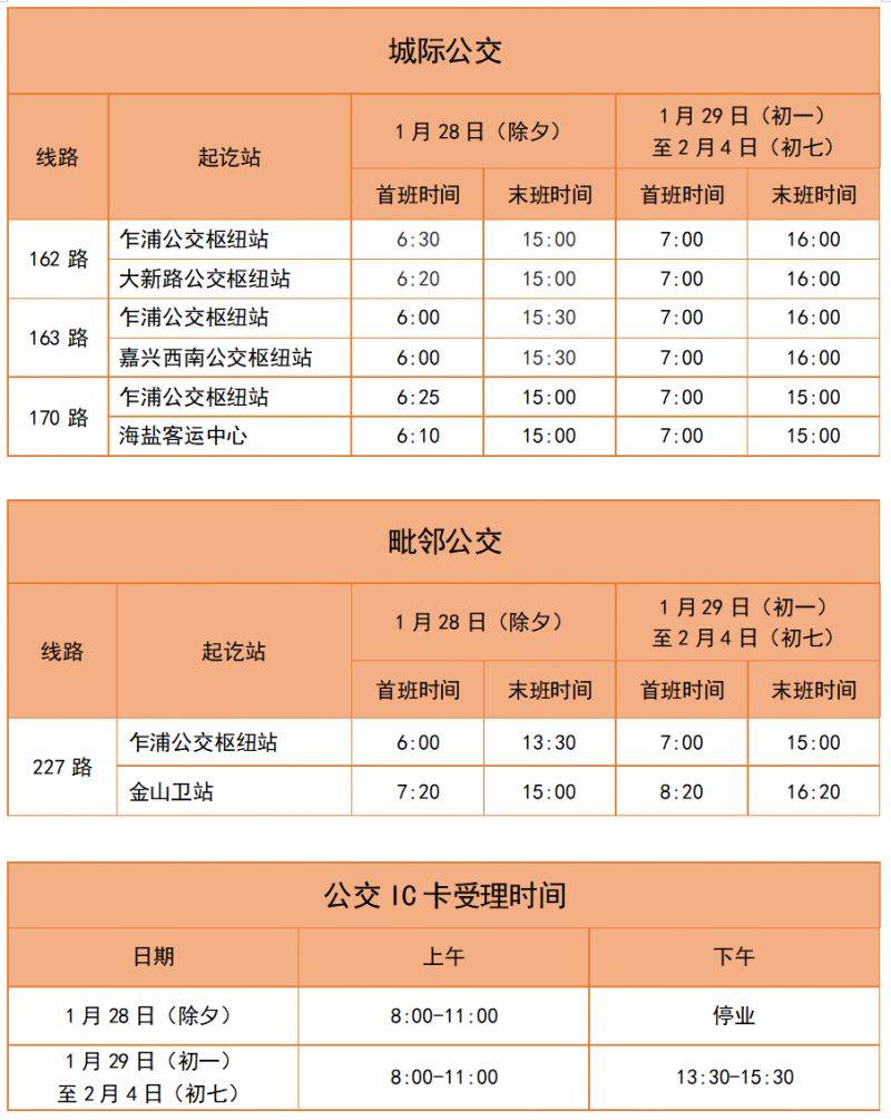 2025嘉兴春节港区公交营运时间调整（2）