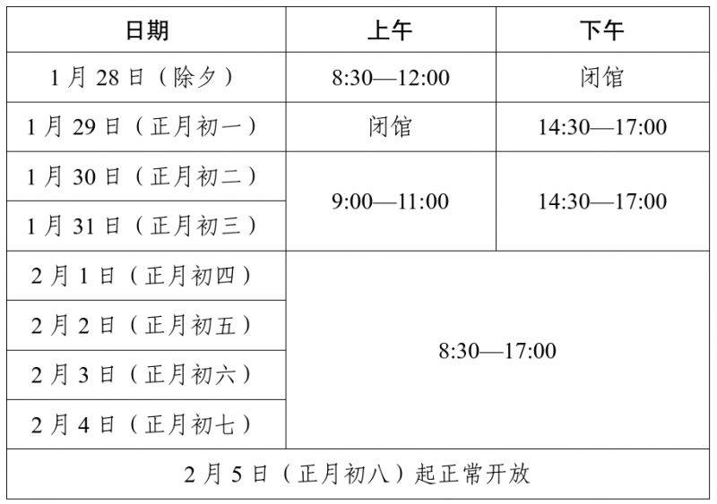 2025春节金华市图书馆开放时间