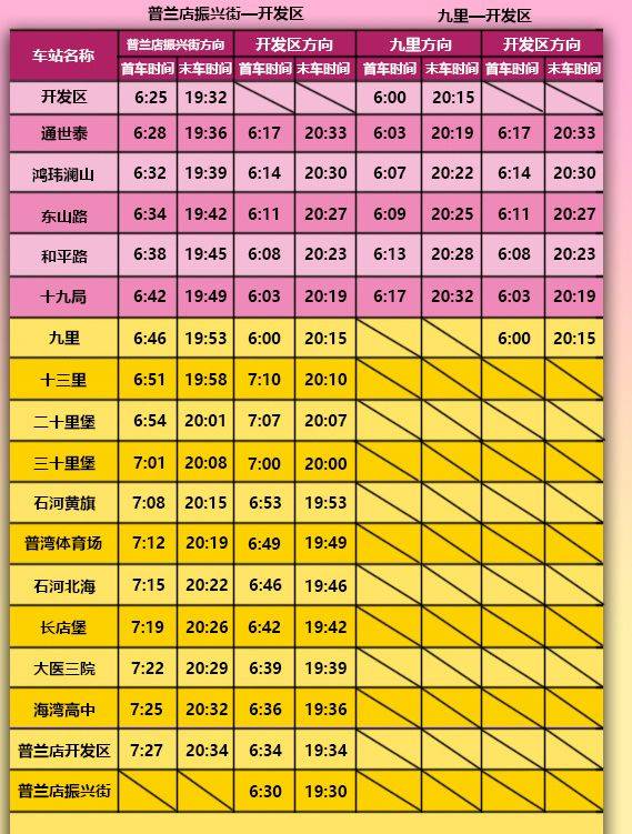 2025大连地铁春节运营时间（9）