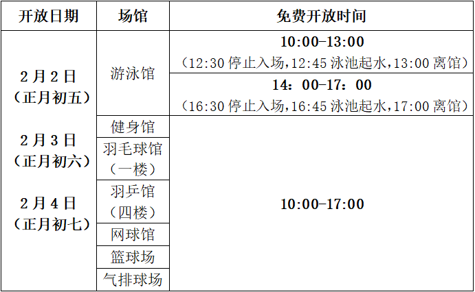 厦门工人体育馆2025年春节免费开放活动(时间+场馆+预约) 厦门工人体育馆2025年春节免费开放活动(时间+场馆+预约)