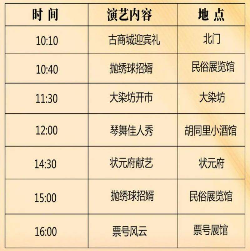 2025周村古商城景区演出时间表