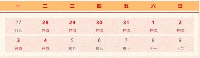 2025宜昌美术馆春节开放时间