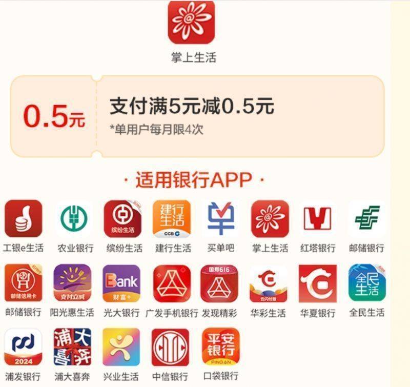 2025年彩云迎新消费季银联消费券（5）