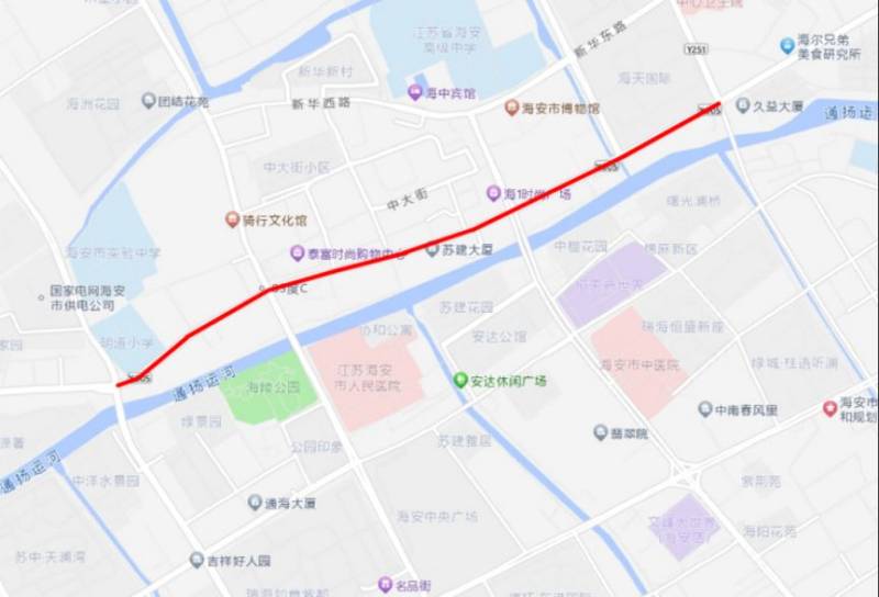 2025南通海安龙狮巡游活动交通管制路线图(2) 2025南通海安龙狮巡游活动交通管制路线图(2)