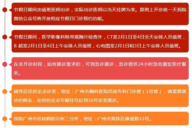 2025年春节假期广州部分市属医院开诊时间(7) 2025年春节假期广州部分市属医院开诊时间(7)