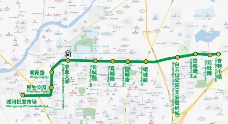 2025青岛有轨电车线路走向图及首末车时间
