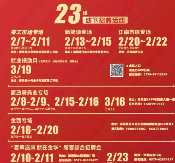 2025金华开发区新春招聘会时间（2）