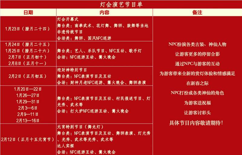 2025年温州元宵节灯会活动时间及地点（2）