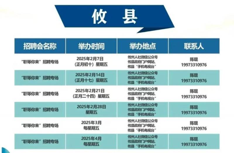 2025株洲春风行动招聘会时间表（8）