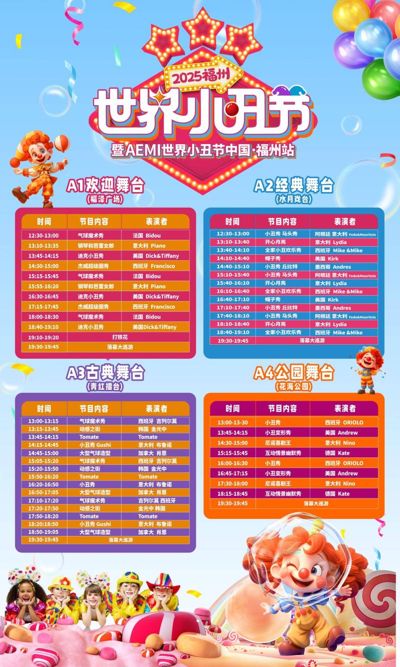 2025福州闽越水镇世界小丑节攻略（时间+门票+活动）（3）
