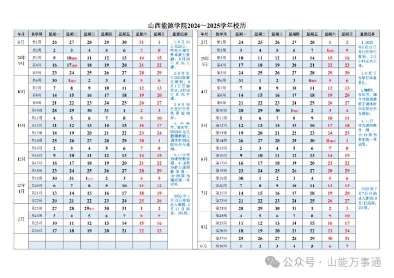 山西高校（大学）寒假放假时间安排一览（每年更新）（15）