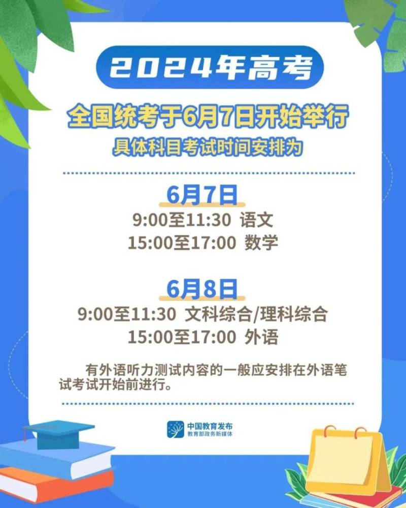 深圳高考时间2025年（语文+数学+外语+综合）