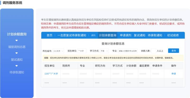 2025全国硕士研究生招生调剂服务系统官网入口