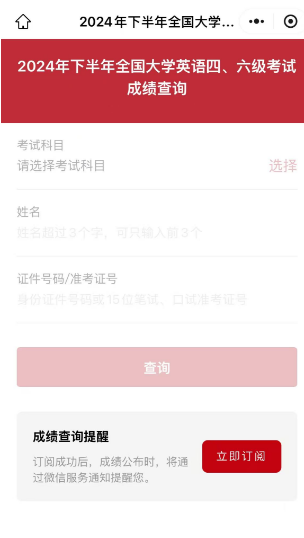 四六级考试成绩国家政务服务平台查询入口及流程（2）