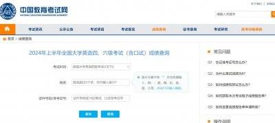 2025上半年四级成绩查询入口（https://cet.neea.edu.cn/）