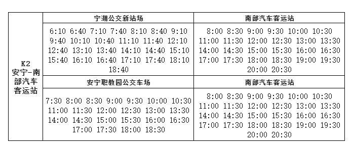 安宁至昆明公交大巴线路(票价+运营时间)(2) 安宁至昆明公交大巴线路(票价+运营时间)(2)