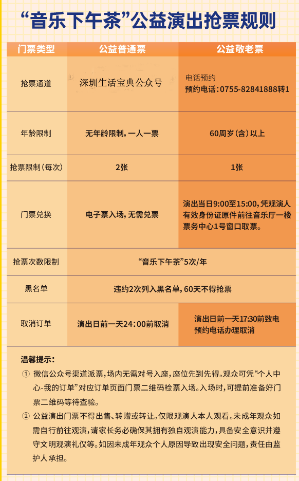 2025深圳音乐厅音乐下午茶免费演出抢票攻略(时间+入口+规则流程)(2) 2025深圳音乐厅音乐下午茶免费演出抢票攻略(时间+入口+规则流程)(2)