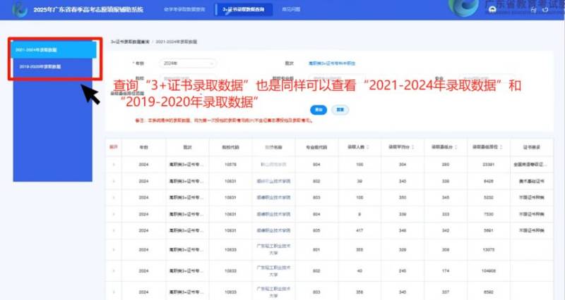 2025年广东春季高考志愿填报辅助系统入口（8）