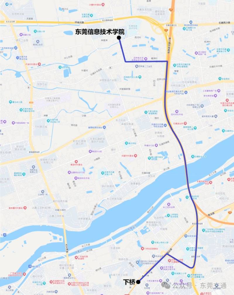 2025东莞公务员省考笔试公交接驳专线（路线+站点+运营时间）（4）